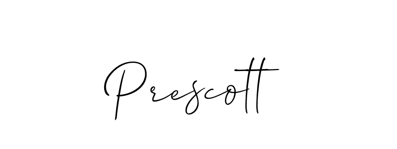 It looks lik you need a new signature style for name Prescott. Design unique handwritten (Allison_Script) signature with our free signature maker in just a few clicks. Prescott signature style 2 images and pictures png