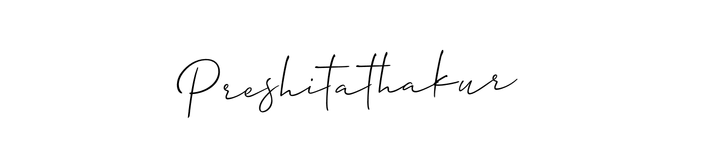 This is the best signature style for the Preshitathakur name. Also you like these signature font (Allison_Script). Mix name signature. Preshitathakur signature style 2 images and pictures png