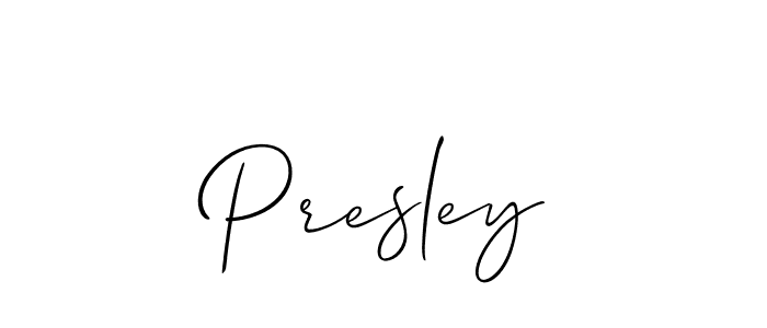 How to Draw Presley signature style? Allison_Script is a latest design signature styles for name Presley. Presley signature style 2 images and pictures png