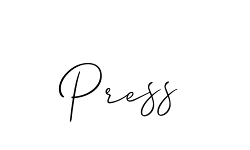 Also You can easily find your signature by using the search form. We will create Press name handwritten signature images for you free of cost using Allison_Script sign style. Press signature style 2 images and pictures png