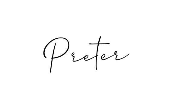 Also You can easily find your signature by using the search form. We will create Preter name handwritten signature images for you free of cost using Allison_Script sign style. Preter signature style 2 images and pictures png