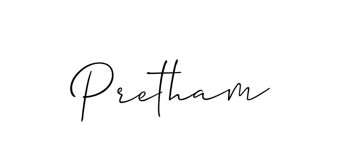 You can use this online signature creator to create a handwritten signature for the name Pretham. This is the best online autograph maker. Pretham signature style 2 images and pictures png