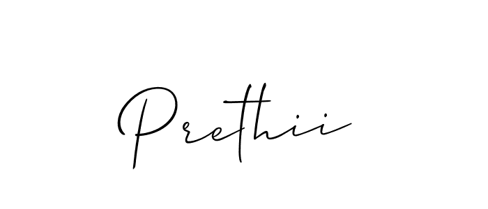 It looks lik you need a new signature style for name Prethii. Design unique handwritten (Allison_Script) signature with our free signature maker in just a few clicks. Prethii signature style 2 images and pictures png