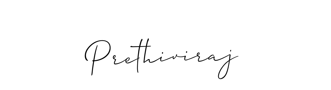 Create a beautiful signature design for name Prethiviraj. With this signature (Allison_Script) fonts, you can make a handwritten signature for free. Prethiviraj signature style 2 images and pictures png