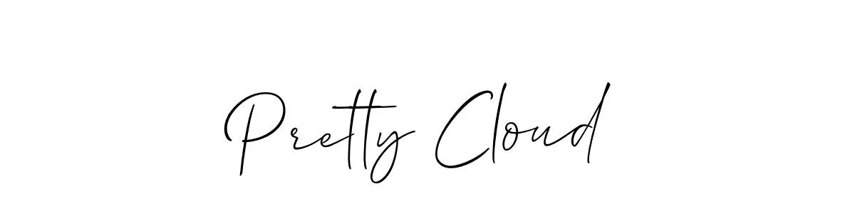 How to Draw Pretty Cloud signature style? Allison_Script is a latest design signature styles for name Pretty Cloud. Pretty Cloud signature style 2 images and pictures png