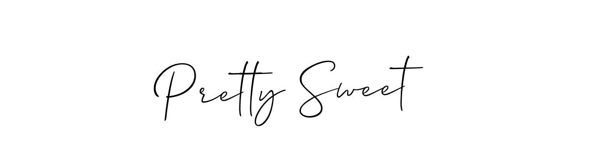 Design your own signature with our free online signature maker. With this signature software, you can create a handwritten (Allison_Script) signature for name Pretty Sweet. Pretty Sweet signature style 2 images and pictures png