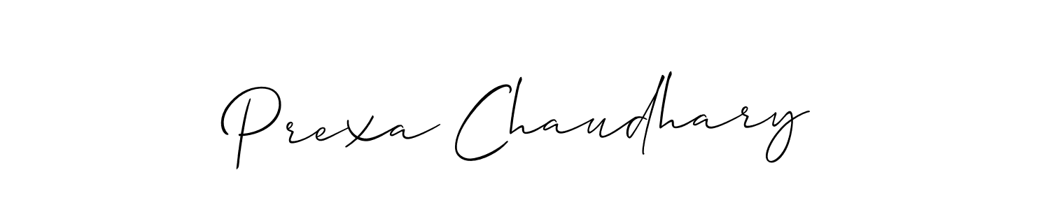 if you are searching for the best signature style for your name Prexa Chaudhary. so please give up your signature search. here we have designed multiple signature styles  using Allison_Script. Prexa Chaudhary signature style 2 images and pictures png