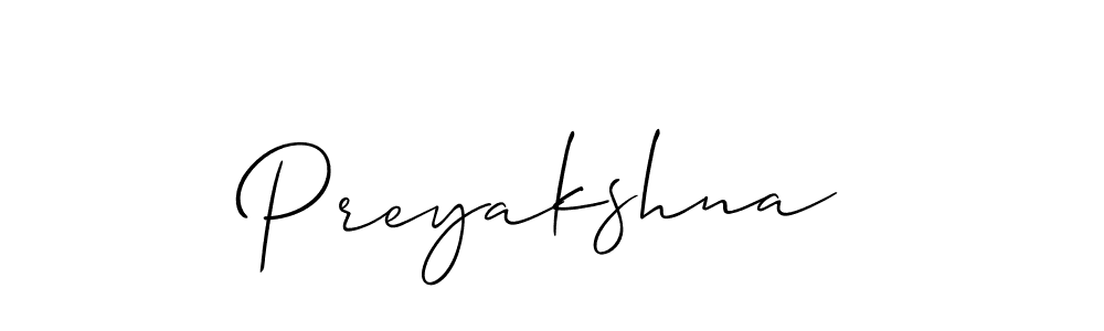 It looks lik you need a new signature style for name Preyakshna. Design unique handwritten (Allison_Script) signature with our free signature maker in just a few clicks. Preyakshna signature style 2 images and pictures png