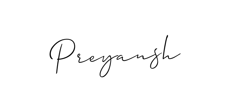 You should practise on your own different ways (Allison_Script) to write your name (Preyansh) in signature. don't let someone else do it for you. Preyansh signature style 2 images and pictures png