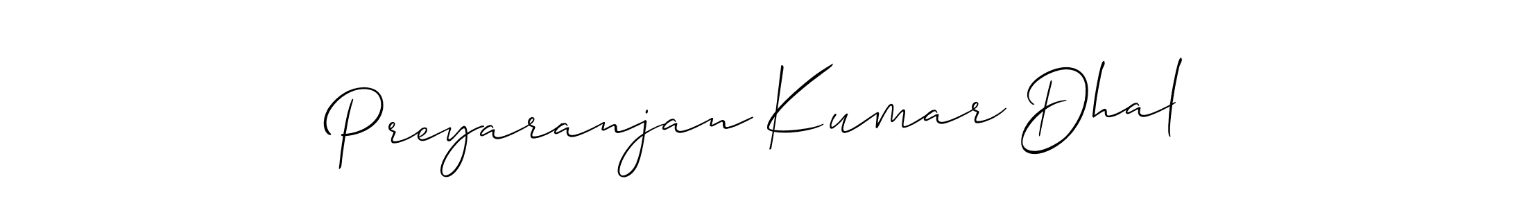 How to Draw Preyaranjan Kumar Dhal signature style? Allison_Script is a latest design signature styles for name Preyaranjan Kumar Dhal. Preyaranjan Kumar Dhal signature style 2 images and pictures png