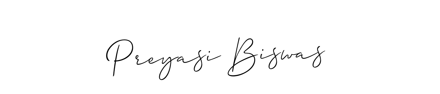 Similarly Allison_Script is the best handwritten signature design. Signature creator online .You can use it as an online autograph creator for name Preyasi Biswas. Preyasi Biswas signature style 2 images and pictures png