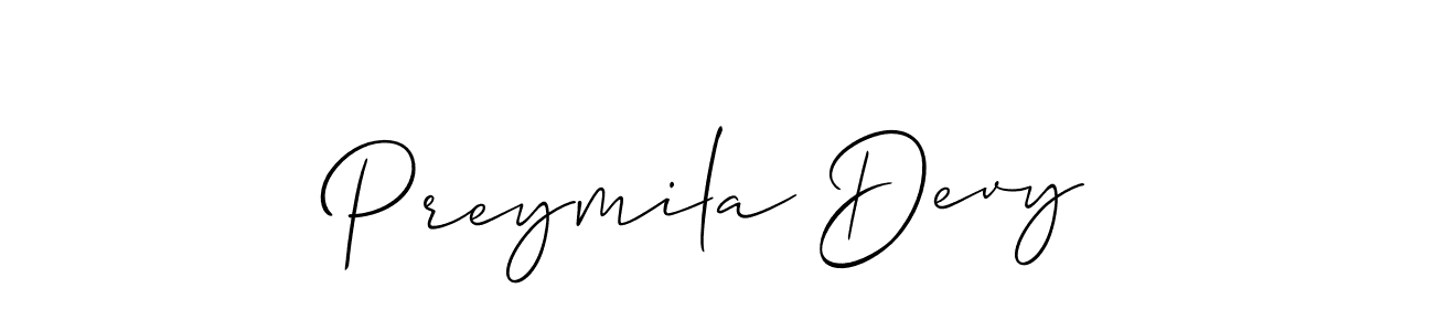 Check out images of Autograph of Preymila Devy name. Actor Preymila Devy Signature Style. Allison_Script is a professional sign style online. Preymila Devy signature style 2 images and pictures png