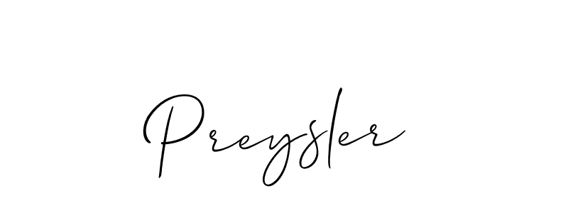 You can use this online signature creator to create a handwritten signature for the name Preysler. This is the best online autograph maker. Preysler signature style 2 images and pictures png