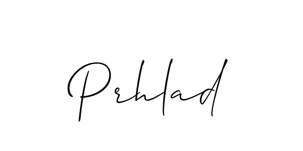 Similarly Allison_Script is the best handwritten signature design. Signature creator online .You can use it as an online autograph creator for name Prhlad. Prhlad signature style 2 images and pictures png