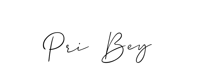Pri  Bey stylish signature style. Best Handwritten Sign (Allison_Script) for my name. Handwritten Signature Collection Ideas for my name Pri  Bey. Pri  Bey signature style 2 images and pictures png
