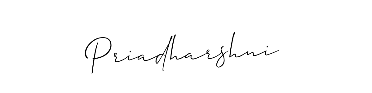 How to Draw Priadharshni signature style? Allison_Script is a latest design signature styles for name Priadharshni. Priadharshni signature style 2 images and pictures png