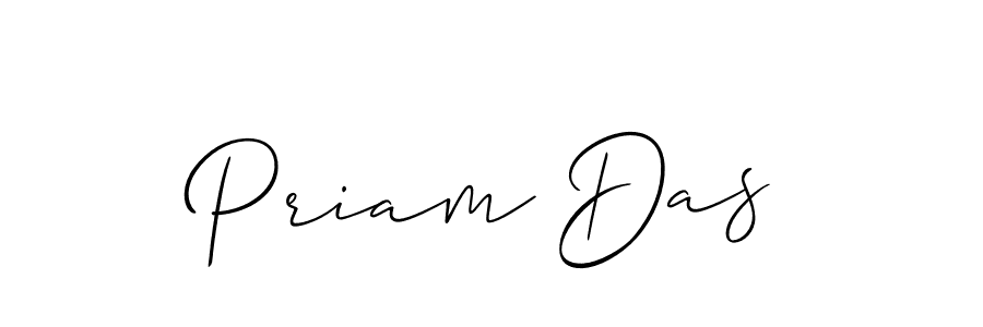 The best way (Allison_Script) to make a short signature is to pick only two or three words in your name. The name Priam Das include a total of six letters. For converting this name. Priam Das signature style 2 images and pictures png