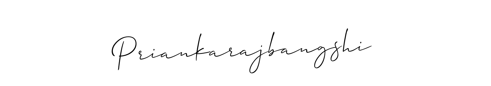 You should practise on your own different ways (Allison_Script) to write your name (Priankarajbangshi) in signature. don't let someone else do it for you. Priankarajbangshi signature style 2 images and pictures png