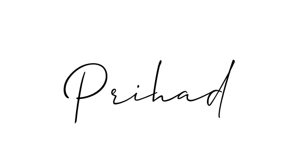 Also we have Prihad name is the best signature style. Create professional handwritten signature collection using Allison_Script autograph style. Prihad signature style 2 images and pictures png