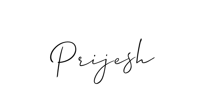 How to make Prijesh signature? Allison_Script is a professional autograph style. Create handwritten signature for Prijesh name. Prijesh signature style 2 images and pictures png