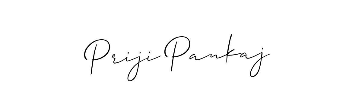 Make a beautiful signature design for name Priji Pankaj. Use this online signature maker to create a handwritten signature for free. Priji Pankaj signature style 2 images and pictures png