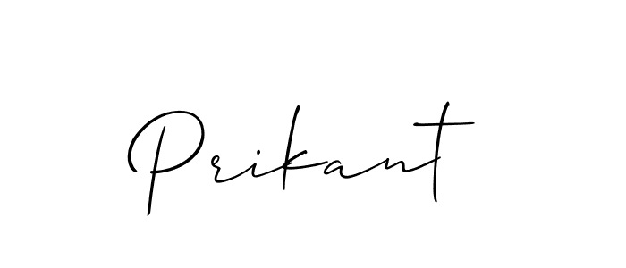 It looks lik you need a new signature style for name Prikant. Design unique handwritten (Allison_Script) signature with our free signature maker in just a few clicks. Prikant signature style 2 images and pictures png