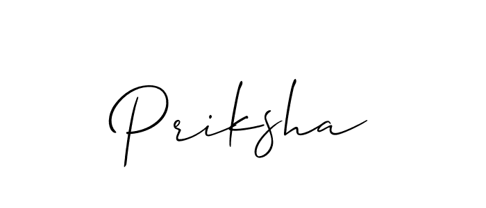 if you are searching for the best signature style for your name Priksha. so please give up your signature search. here we have designed multiple signature styles  using Allison_Script. Priksha signature style 2 images and pictures png