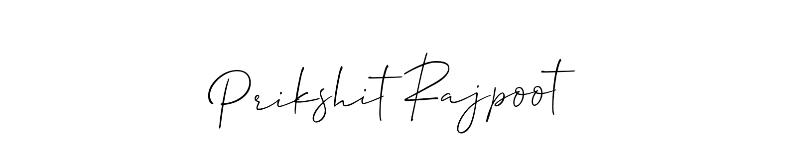 It looks lik you need a new signature style for name Prikshit Rajpoot. Design unique handwritten (Allison_Script) signature with our free signature maker in just a few clicks. Prikshit Rajpoot signature style 2 images and pictures png