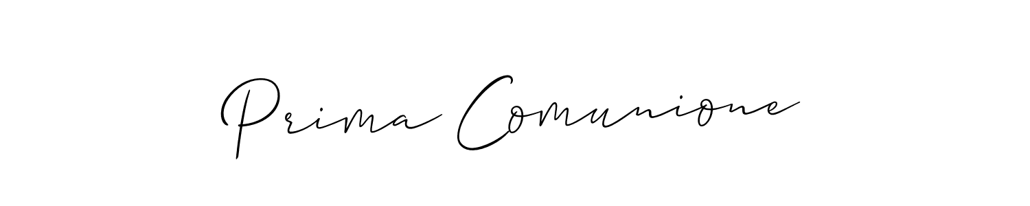 Also You can easily find your signature by using the search form. We will create Prima Comunione name handwritten signature images for you free of cost using Allison_Script sign style. Prima Comunione signature style 2 images and pictures png