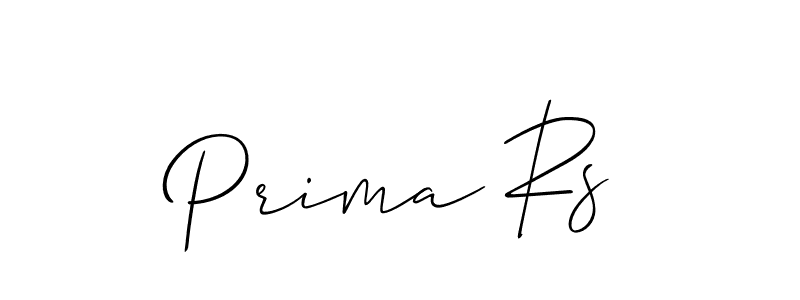 Create a beautiful signature design for name Prima Rs. With this signature (Allison_Script) fonts, you can make a handwritten signature for free. Prima Rs signature style 2 images and pictures png