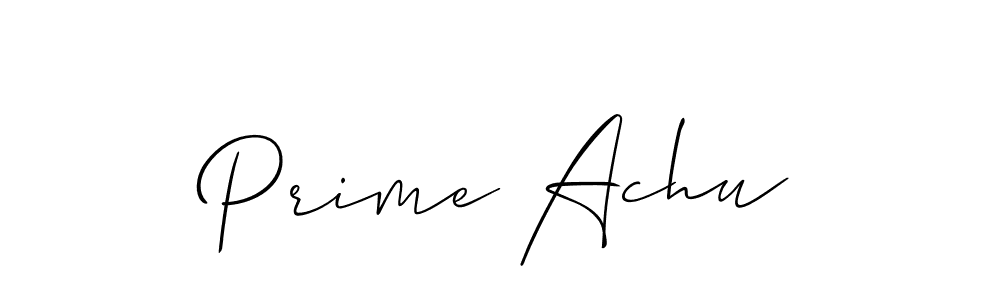 Also we have Prime Achu name is the best signature style. Create professional handwritten signature collection using Allison_Script autograph style. Prime Achu signature style 2 images and pictures png