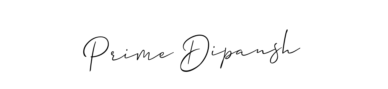 The best way (Allison_Script) to make a short signature is to pick only two or three words in your name. The name Prime Dipansh include a total of six letters. For converting this name. Prime Dipansh signature style 2 images and pictures png