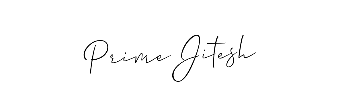Similarly Allison_Script is the best handwritten signature design. Signature creator online .You can use it as an online autograph creator for name Prime Jitesh. Prime Jitesh signature style 2 images and pictures png