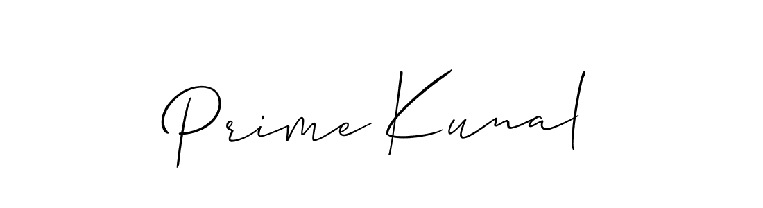 Also You can easily find your signature by using the search form. We will create Prime Kunal name handwritten signature images for you free of cost using Allison_Script sign style. Prime Kunal signature style 2 images and pictures png