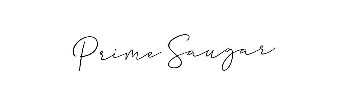 It looks lik you need a new signature style for name Prime Saugar. Design unique handwritten (Allison_Script) signature with our free signature maker in just a few clicks. Prime Saugar signature style 2 images and pictures png