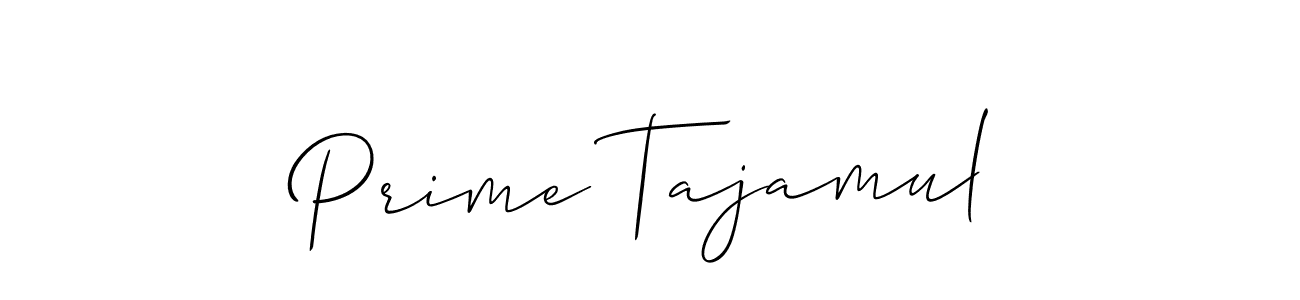 Design your own signature with our free online signature maker. With this signature software, you can create a handwritten (Allison_Script) signature for name Prime Tajamul. Prime Tajamul signature style 2 images and pictures png