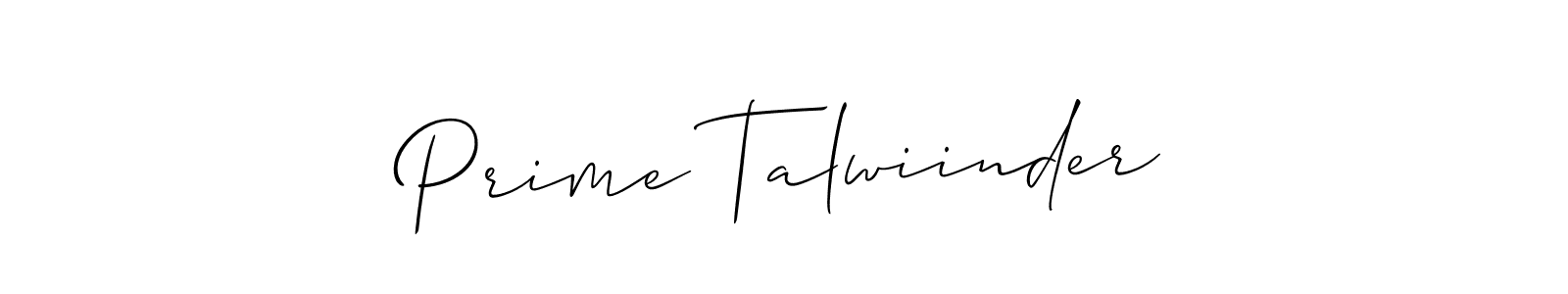 How to make Prime Talwiinder signature? Allison_Script is a professional autograph style. Create handwritten signature for Prime Talwiinder name. Prime Talwiinder signature style 2 images and pictures png