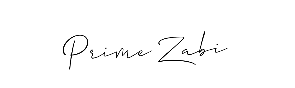 Allison_Script is a professional signature style that is perfect for those who want to add a touch of class to their signature. It is also a great choice for those who want to make their signature more unique. Get Prime Zabi name to fancy signature for free. Prime Zabi signature style 2 images and pictures png