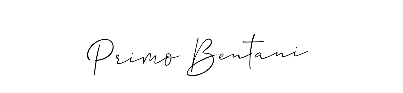 How to Draw Primo Bentani signature style? Allison_Script is a latest design signature styles for name Primo Bentani. Primo Bentani signature style 2 images and pictures png