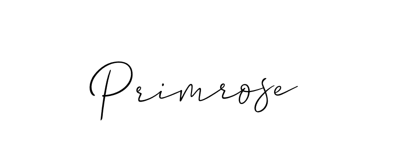 Also we have Primrose name is the best signature style. Create professional handwritten signature collection using Allison_Script autograph style. Primrose signature style 2 images and pictures png