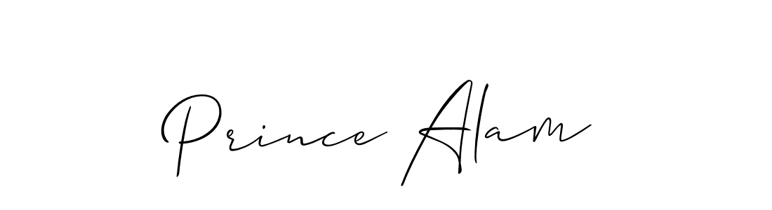 How to make Prince Alam signature? Allison_Script is a professional autograph style. Create handwritten signature for Prince Alam name. Prince Alam signature style 2 images and pictures png