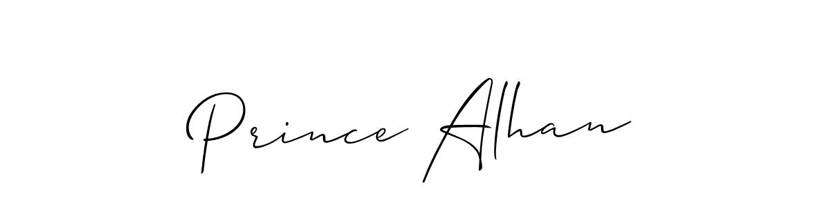 Also You can easily find your signature by using the search form. We will create Prince Alhan name handwritten signature images for you free of cost using Allison_Script sign style. Prince Alhan signature style 2 images and pictures png