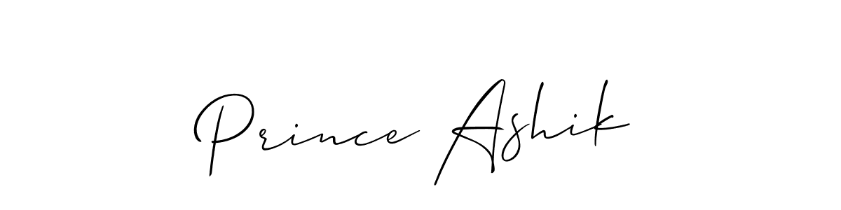 if you are searching for the best signature style for your name Prince Ashik. so please give up your signature search. here we have designed multiple signature styles  using Allison_Script. Prince Ashik signature style 2 images and pictures png