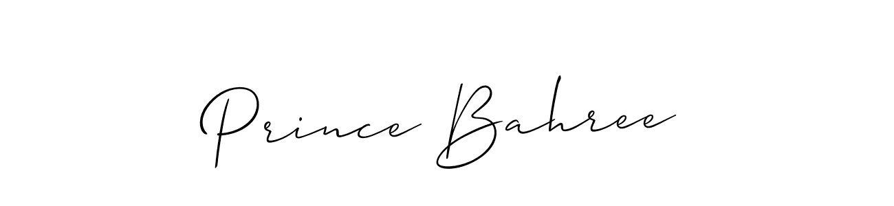 Also You can easily find your signature by using the search form. We will create Prince Bahree name handwritten signature images for you free of cost using Allison_Script sign style. Prince Bahree signature style 2 images and pictures png