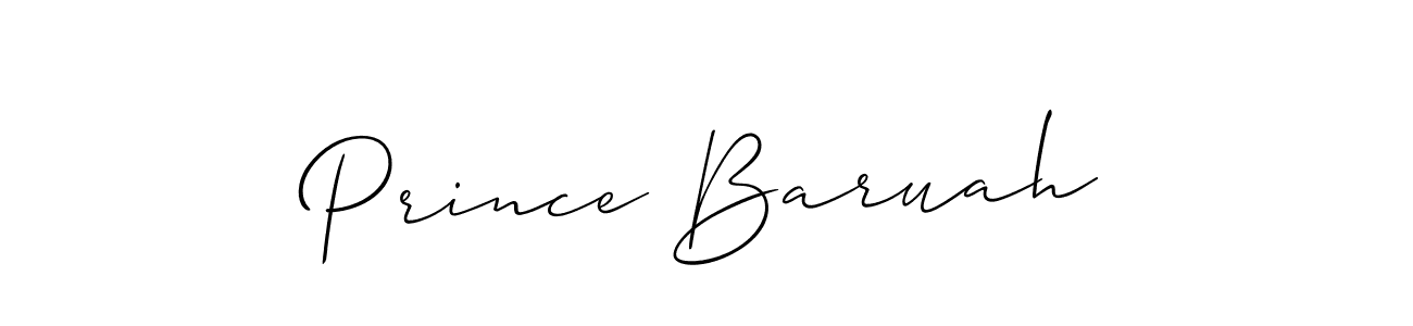 Create a beautiful signature design for name Prince Baruah. With this signature (Allison_Script) fonts, you can make a handwritten signature for free. Prince Baruah signature style 2 images and pictures png