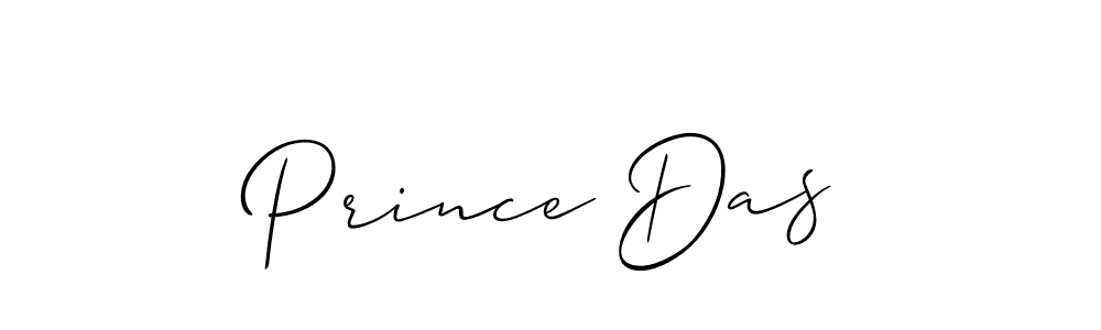 Make a beautiful signature design for name Prince Das. With this signature (Allison_Script) style, you can create a handwritten signature for free. Prince Das signature style 2 images and pictures png