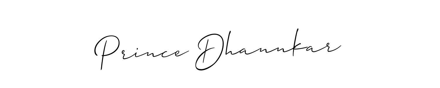 Best and Professional Signature Style for Prince Dhannkar. Allison_Script Best Signature Style Collection. Prince Dhannkar signature style 2 images and pictures png