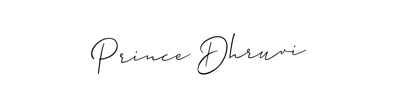 How to make Prince Dhruvi signature? Allison_Script is a professional autograph style. Create handwritten signature for Prince Dhruvi name. Prince Dhruvi signature style 2 images and pictures png
