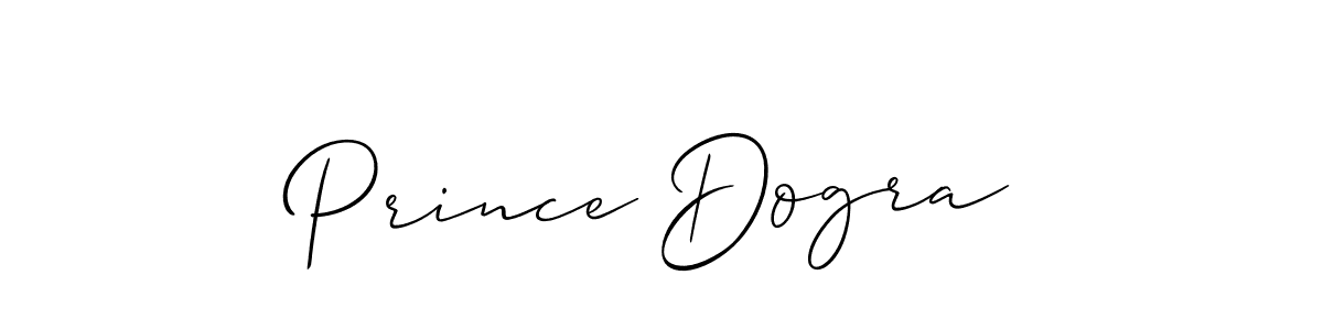 Allison_Script is a professional signature style that is perfect for those who want to add a touch of class to their signature. It is also a great choice for those who want to make their signature more unique. Get Prince Dogra name to fancy signature for free. Prince Dogra signature style 2 images and pictures png