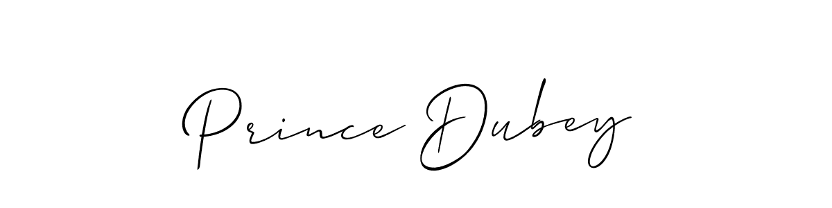 How to make Prince Dubey signature? Allison_Script is a professional autograph style. Create handwritten signature for Prince Dubey name. Prince Dubey signature style 2 images and pictures png